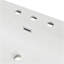 Lavabo de 47 po en résine pour meuble-lavabo, lavabo de salle de bain avec 3 trous de robinet, comptoir de meuble-lavabo seulement, blanc éclatant