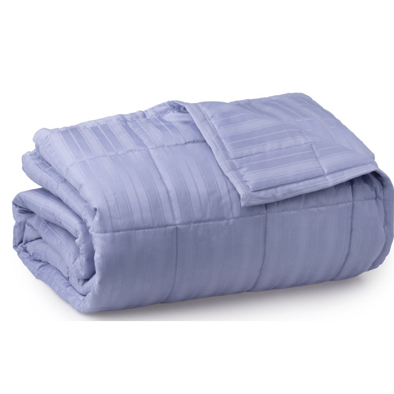 Courtepointe en coton Alexander, Courtepointe double/grand, Bleu gris