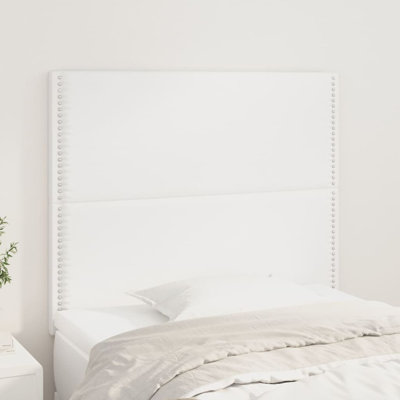 Upholstered Faux Leather Headboard