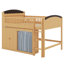 Lit mezzanine avec armoire de rangement, garde-robe et lumières DEL pour enfants adolescents-25654139
