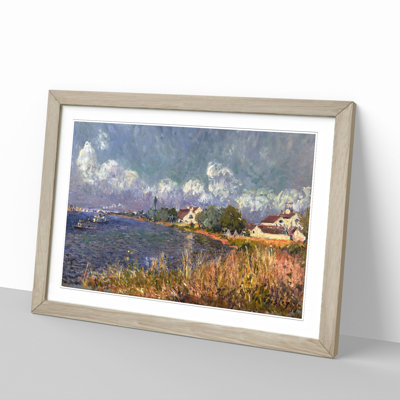 The Seine at Billancourt by Alfred Sisley - Picture Frame Painting