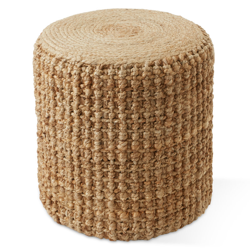 Repose-pieds repose-pieds Seagrass, l 18 po x P 18 po x H 18 po, Cylinder