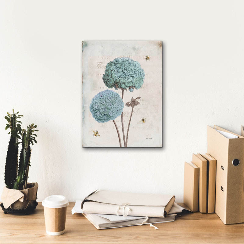 Ophelia & Co., «Geranium Study 2» par Katie pertiet, art mural sur toile, H 16 po x l 12 po x P 0,75 po