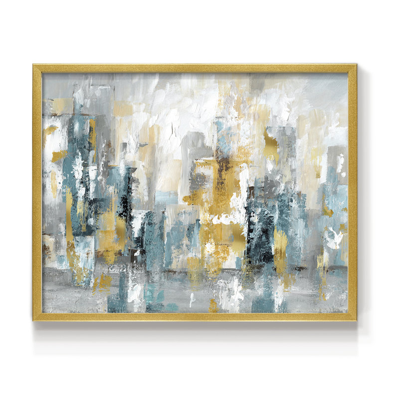 City Views II -Framed Print - Restickable, 22" H x 28" W