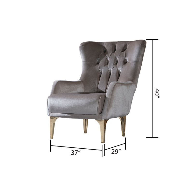Chaise de style moderne Lust, Taupe