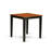 5 Piece Kitchen Counter Height Dining Table Set Includes a Square Dining Room Table and 4 Faux Leather Chairs, Black & Cherry-1480582468-1480582475-1480582479