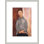 «Boy in a Blue Chemise» par Amedeo Modigliani - Impression giclée encadrée