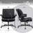 Ergonomic Cross-Legged Office Chair  With Adjustable Armrest& 360° Swivel For Home Office，350lbs Capacity-922597893-922597900