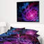 «Fractal Purple Rose Flower», impression sur toile tendue-63704348