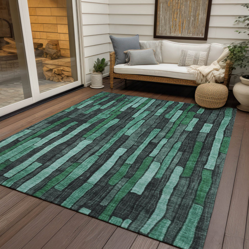 Tapis vert intérieur / extérieur lavable Sundal , 10 pi x 14 pi
