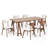 6 - Person Four Leg Dining Set-339382911-339382910