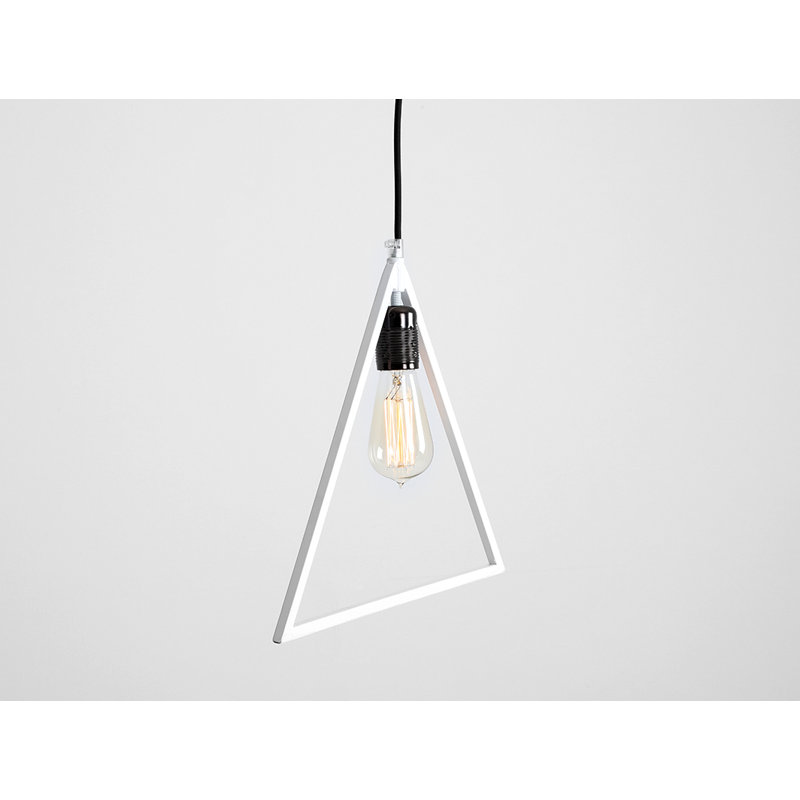 1 - Light White Geometric Pendant, White