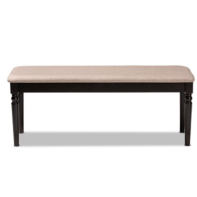 Polyester Blend Upholstered Bench