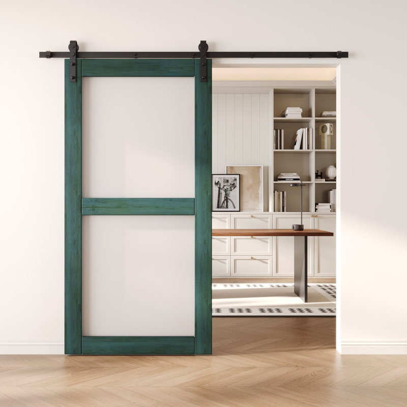 Porte de grange coulissante en bois massif non assemblé 42 pi x 2 pi 42 po x80 po, 42 po x 80 po