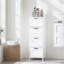 Armoire de salle de bain avec 4 tiroirs, rangement autoportant