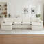 Canapés modulaires en nuage pour le salon, canapé convertible en U avec repose-pieds-129519942-129519945-129519946