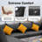 Outdoor Patio L-Shaped Sectional Conversation Set with Cushions, Modern Open-Weave Wicker Sofa Seating for Backyard, Garden & Deck-1982511972-2010842561