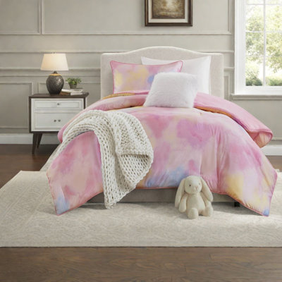 Modern Twin XL Bedding Sets, Soft Polyester Watercolor Tie Dye for Home