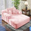Canapé-lit convertible en méridienne à compression Corduroy avec poches de rangement et 3 coussins, canapé-lit moderne surdimensionné pour le salon, sans assemblage-1257403525