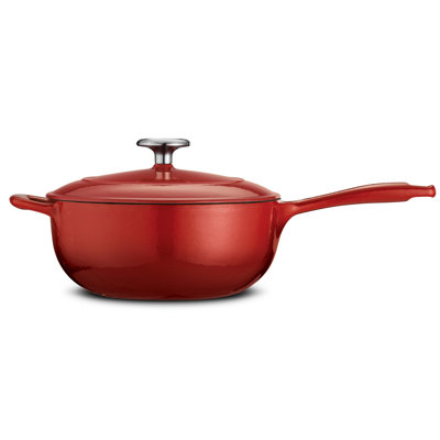 Tramontina Bestow Enameled Cast Iron Covered Saucier