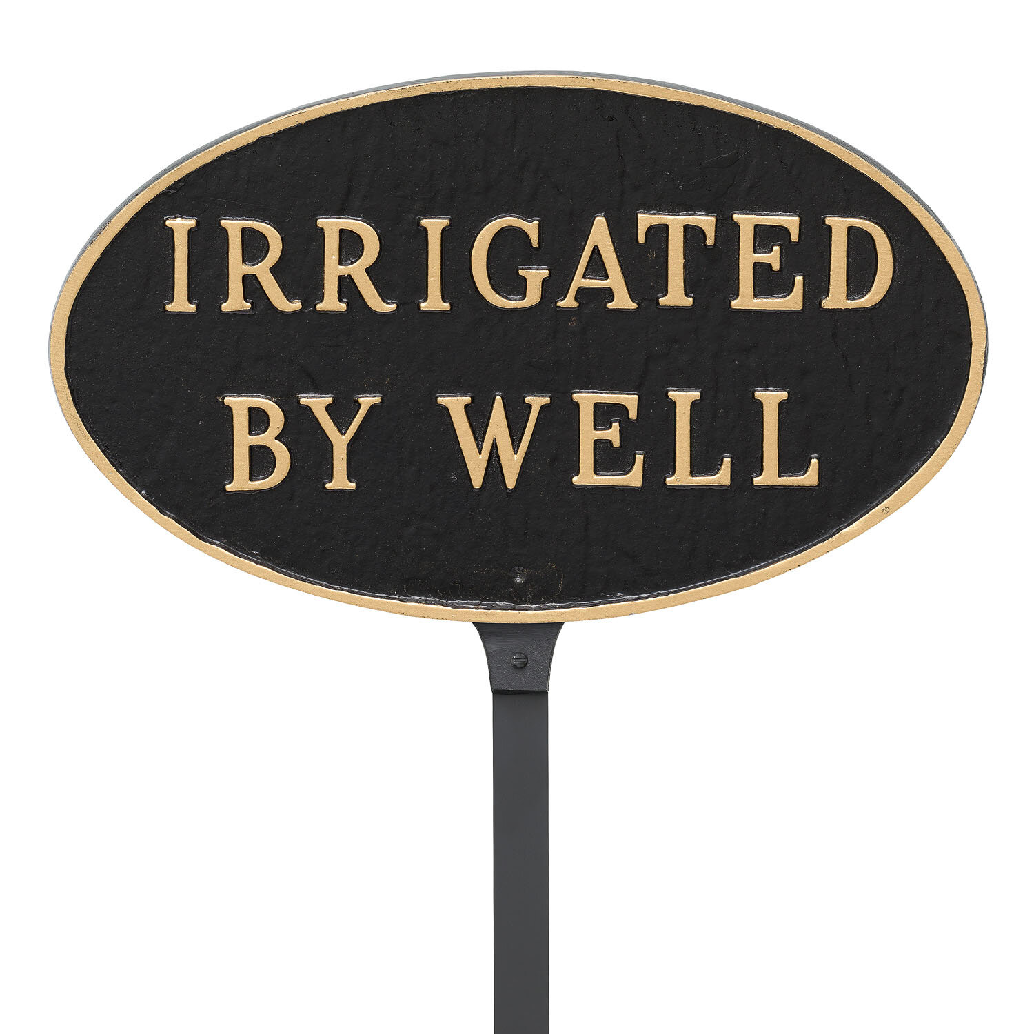 Montague Metal Products Inc. Irrigated by Well Statement Garden Sign ...