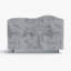 Structure de lit tapissier avec tête de lit nuage Kelly Nordic Gray