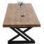 Bureau de direction moderne en bois massif, bureau d'ordinateur de style industriel