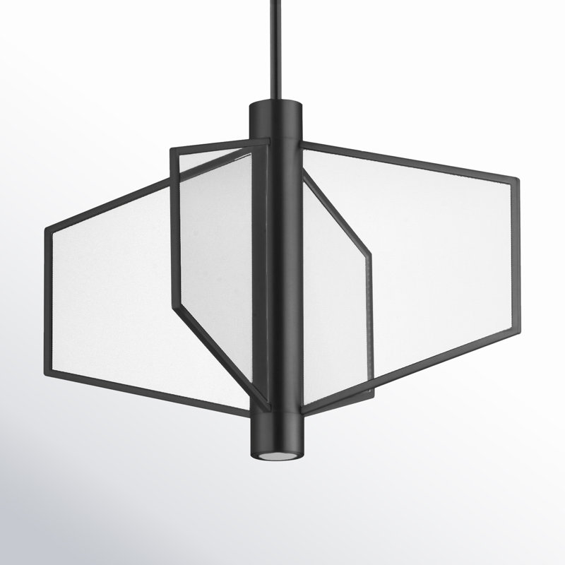Luminaire suspendu 4 lumières Euna, Noir
