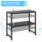 2-Tier Expandable Metal Storage Shelves,Black