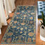 Bristol Hand Knotted Wool Area Rug in Blue; Rust; Grey; Yellow; Ivory-1583501942