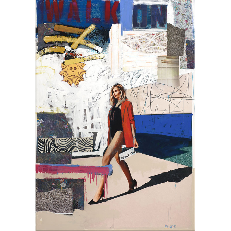 Shine on by Elige - Picture Frame Mixed Media Artwork Print on Canvas, 58.75" H x 41.75" W, Wrapped Canvas