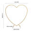 Support en forme de cœur en forme d'arche de mariage en acier au carbone-97843666