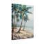 Plantes et fleurs, plage tropicale, palmiers, coquillages, vue sur l'océan-973425319-973425315-973425318