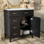 Meuble-lavabo sophistiqué avec rangement polyvalent et caractéristiques avancées-108525939