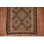 Tapis de marche brun en laine réversible Kilim 3 x 10