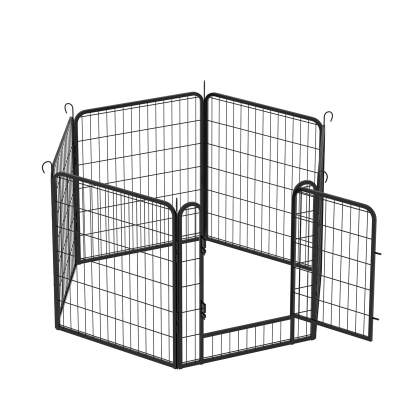 Falando 54'' H Panel Metal Exercise Pen, 54" H x 32" L x 27" W