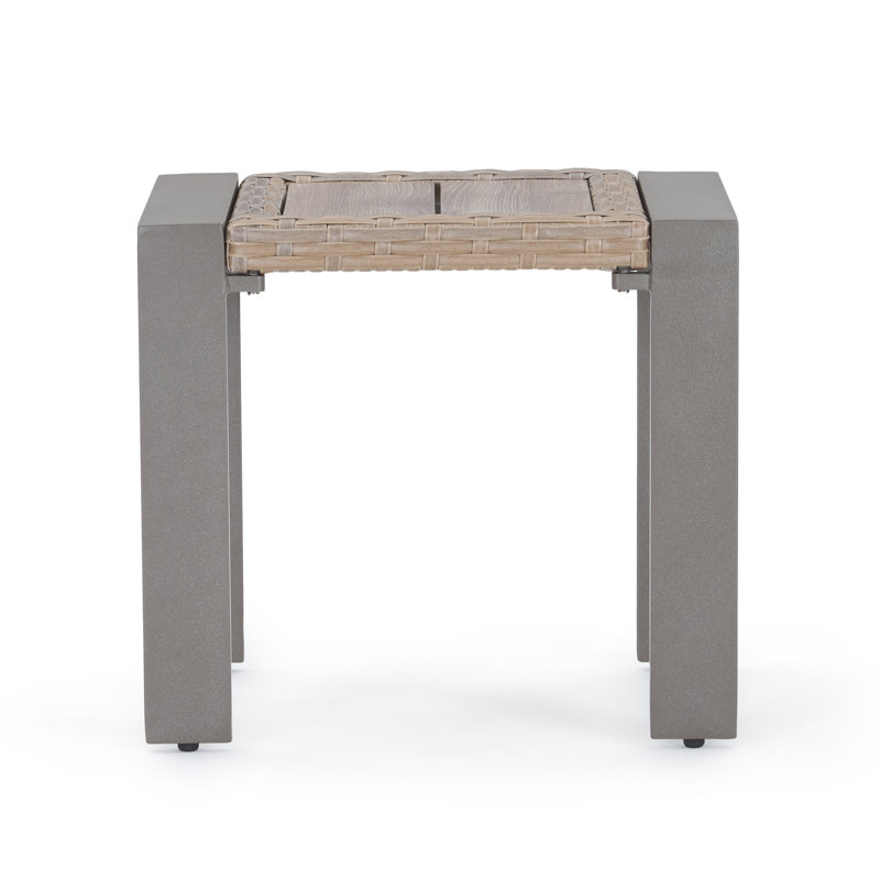 Jorolf Outdoor Side Table, Honey/Gray