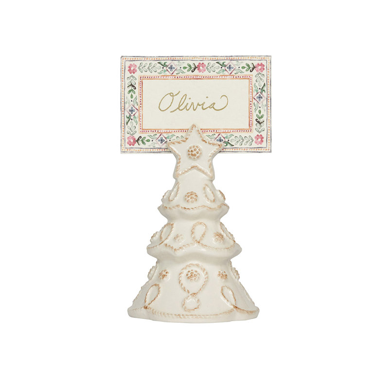 Berry And Thread Tree Place Card Holder, Whitewash