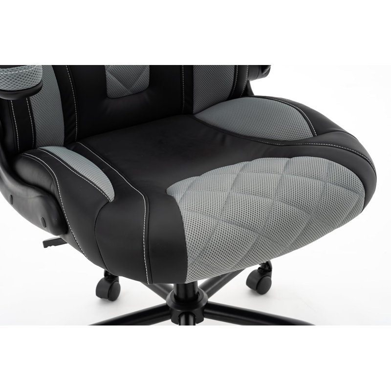 Fauteuil de direction Aime, Gris / Noir