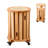 4PCS 22 In. H  Wood Nesting Bar Stool With Wicker Seat-355249445