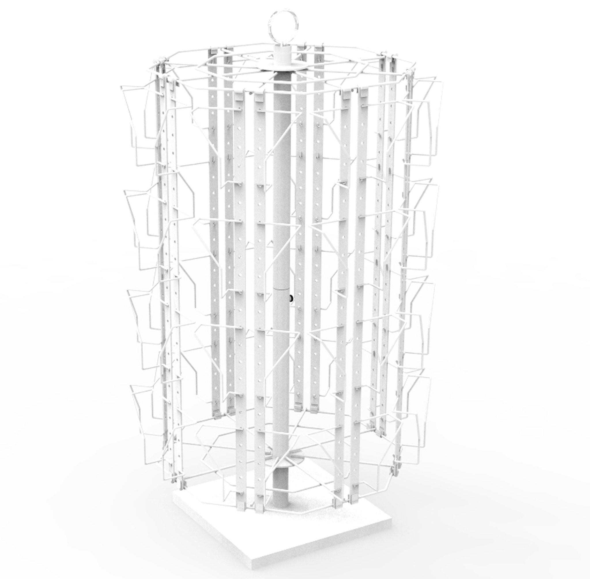 FixtureDisplays 32 Pockets Adjustable Greeting Card Rack 4x6