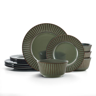 Pfaltzgraff Dannie 12-Piece Stoneware Dinnerware Set, Service for 4