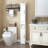 Tall Bathroom Storage Cabinet with Adjustable Shelves, Slim 2 Doors Freestanding Design for Small Spaces and Home Organization