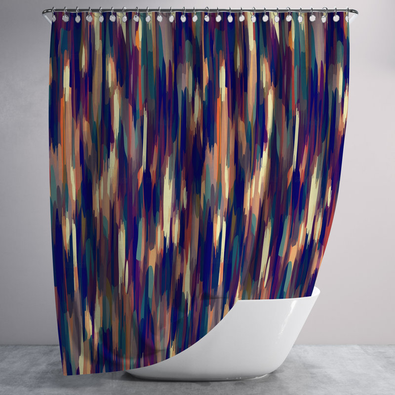 Abstract Shower Curtain, 83" H x 70" W