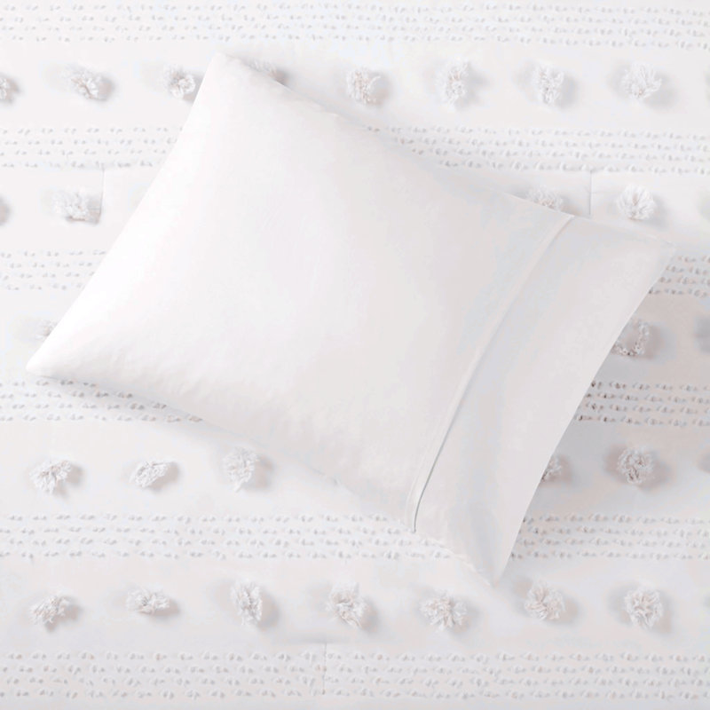 Polyester Comforter, King Comforter + 2 Pillowcases, Ivory