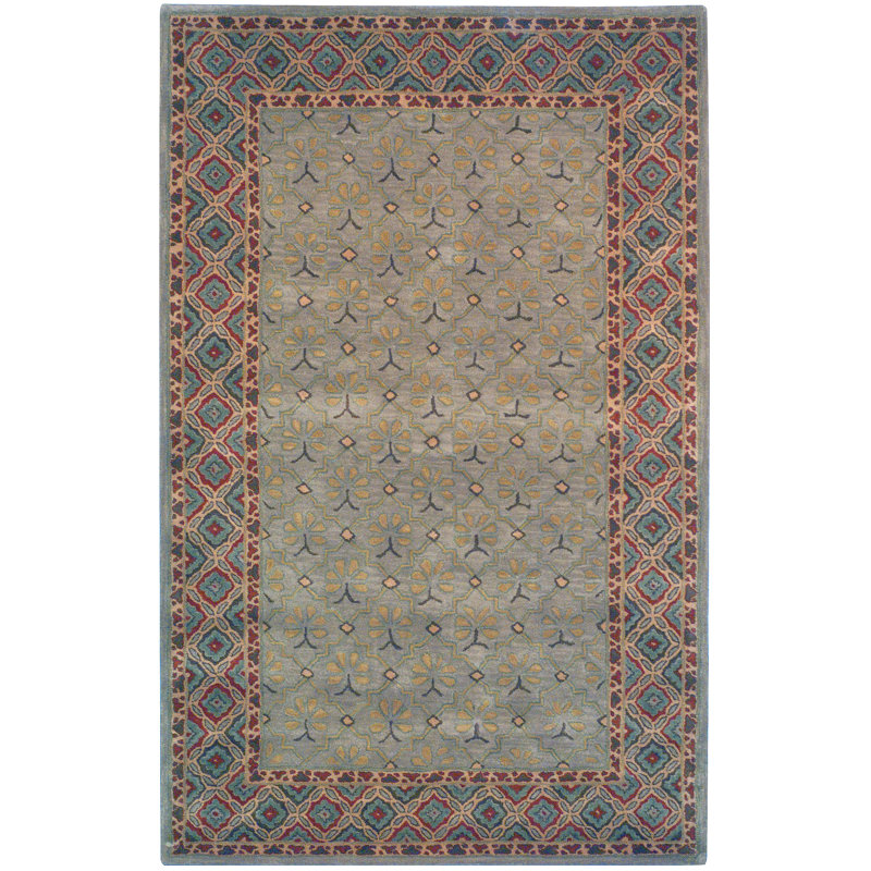 Tapis oriental en laine touffeté à la main Ardell, Rectangle 2 pi x 3 pi