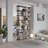 17 Stories Antique Walnut Color Display Etagere Bookshelves