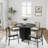 Enciso Round Solid and Manufactured Wood Cross Pedestal Dining Table-839574041-839574042