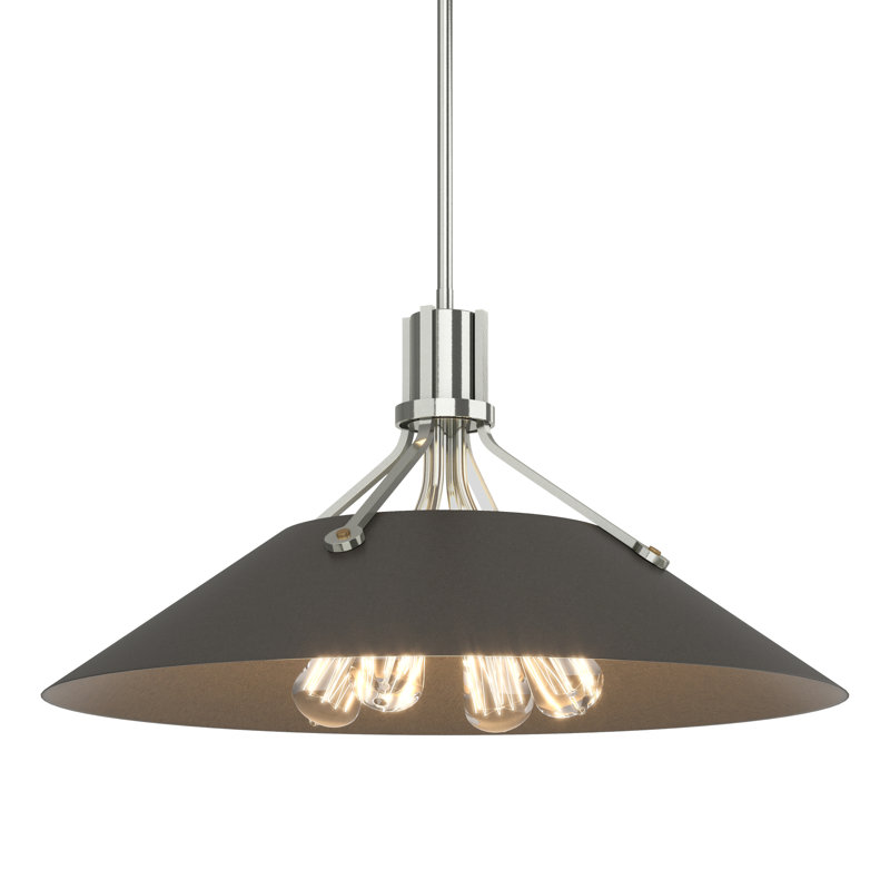 Henry 4 - Light Single Cone Pendant, Dark Smoke, Oil Rubbed Bronze