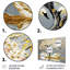 «Grey and Gold Swans Love Under Cherry Blossom II», ensemble de reproductions d'art mural cerisier en fleurs-107201288-107201287